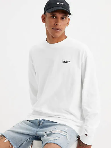 

Непринужденная аутентичная футболка с длинными рукавами Levi's, белый