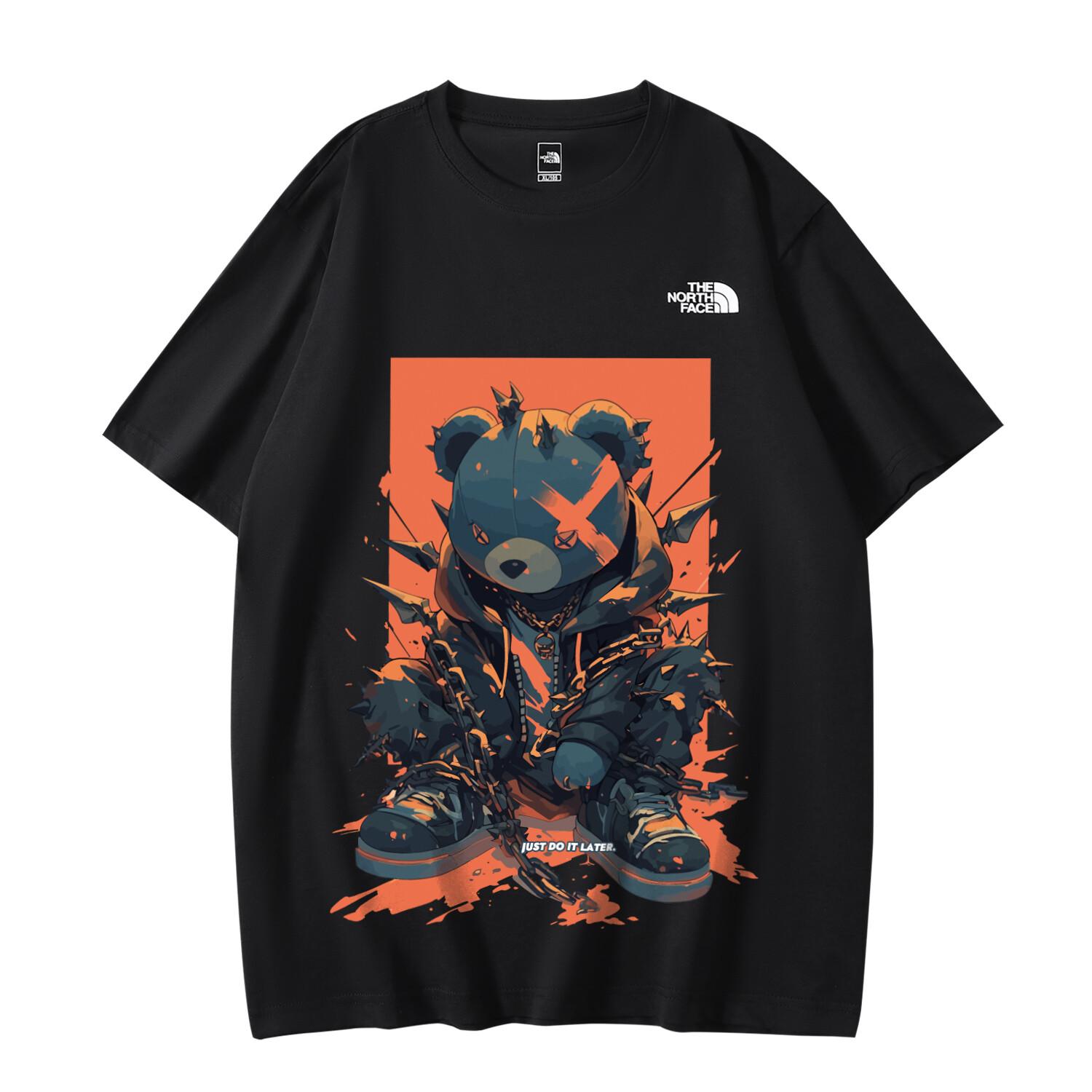 

Футболка унисекс черная The North Face, черный