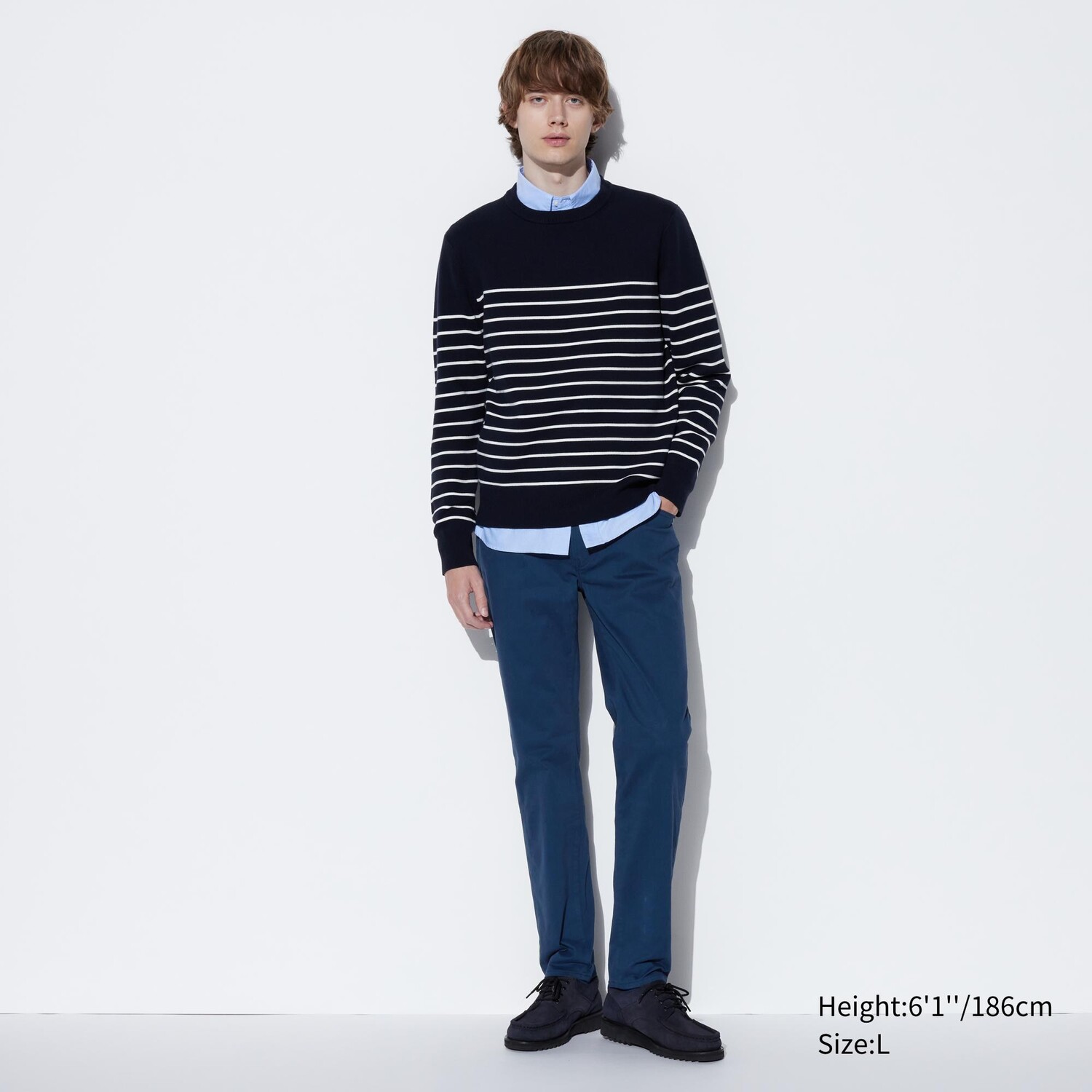 

Джинсы Uniqlo мужские ультра-стрейч узкого кроя, синий