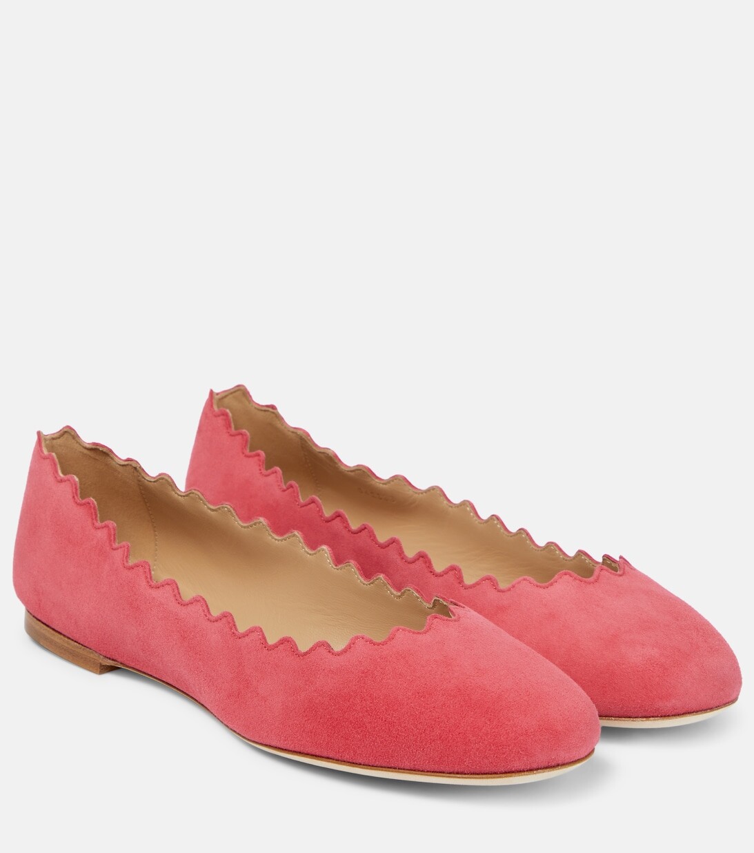 

Замшевые балетки Lauren Chloé, красный