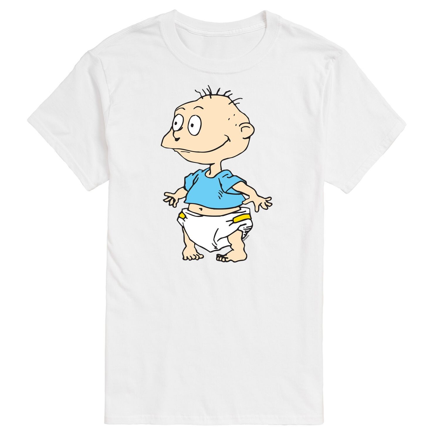 

Футболка с рисунком Big & Tall Rugrats Tommy Coming Nickelodeon, белый