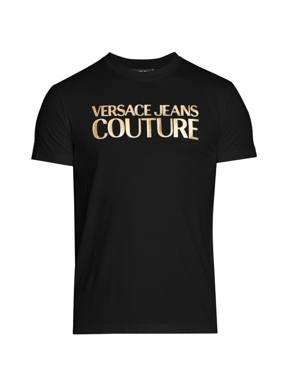 

Футболка с круглым вырезом и логотипом Maglietta Versace Jeans Couture, черный