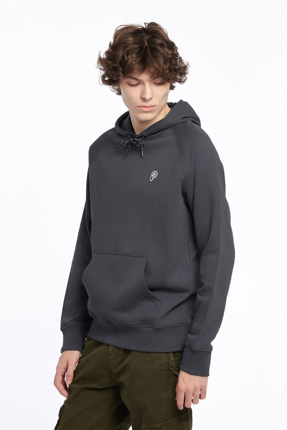 

Серая толстовка с капюшоном и нашивкой в виде мишки на груди Penfield, серый