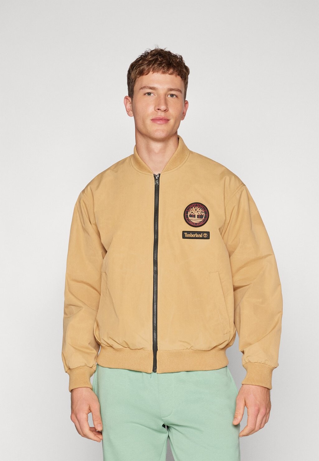 

Куртка бомбер Timberland, светло-желтый