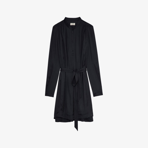 

Атласное платье миди Ritchin с поясом Zadig&Voltaire, цвет noir