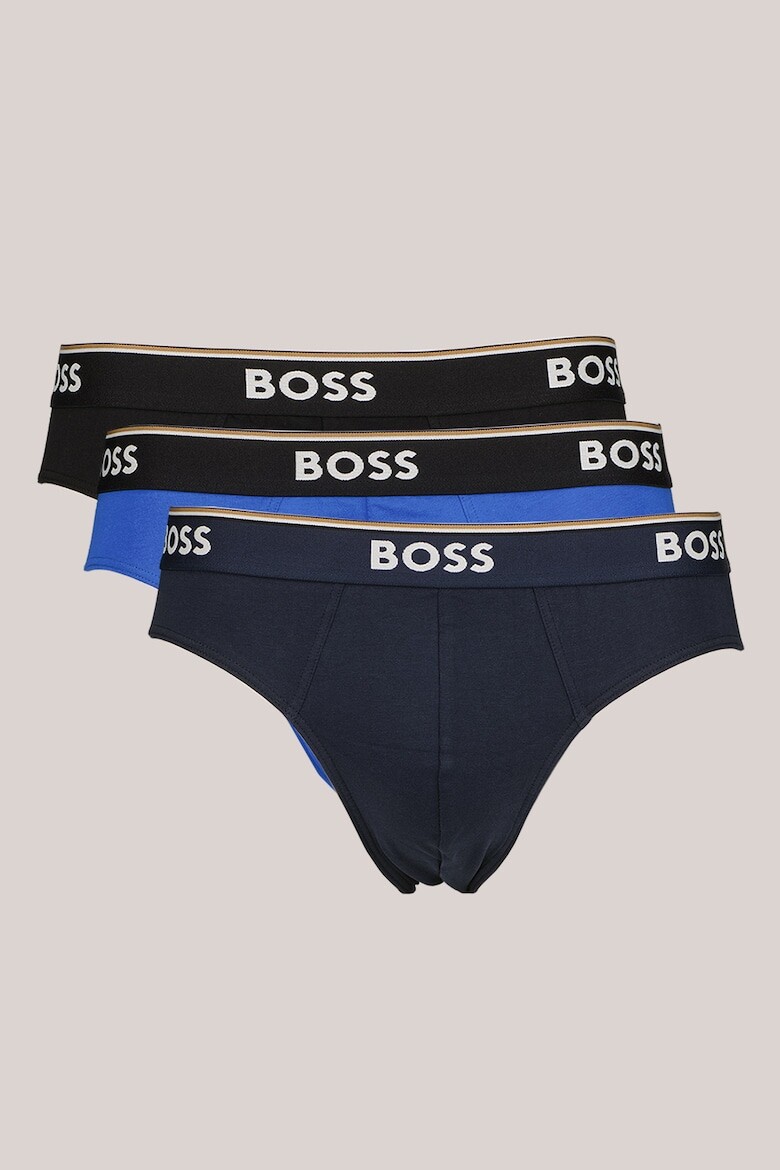 

Трусы с логотипом, 3 пары Boss, черный