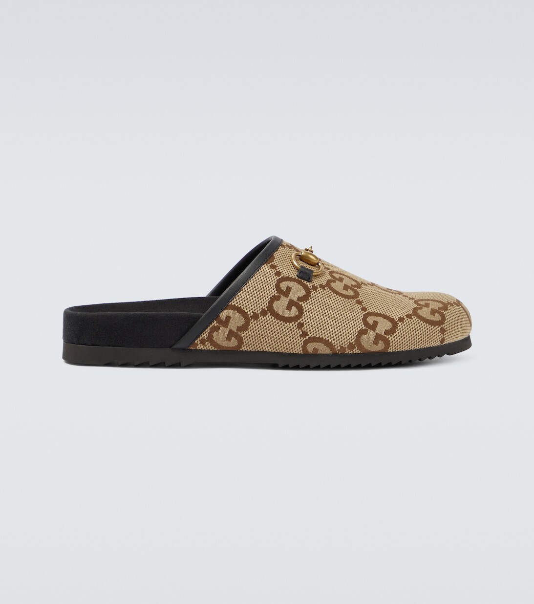 

Парусиновые тапочки Jumbo GG Gucci, бежевый