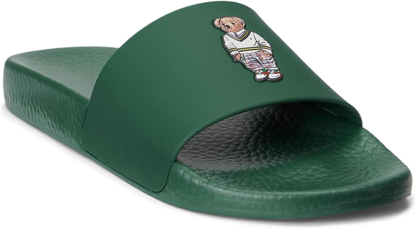 

Сандалии на плоской подошве Polo Slide Polo Ralph Lauren, цвет Forest Green