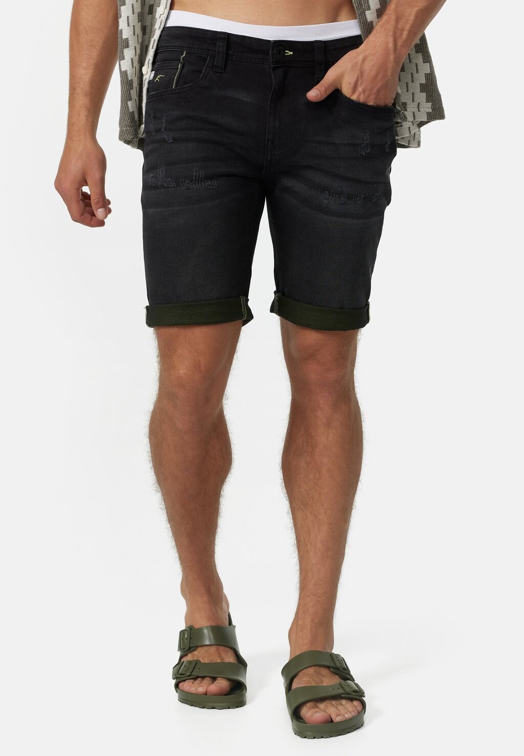 

Джинсовые шорты INDICODE JEANS, черный