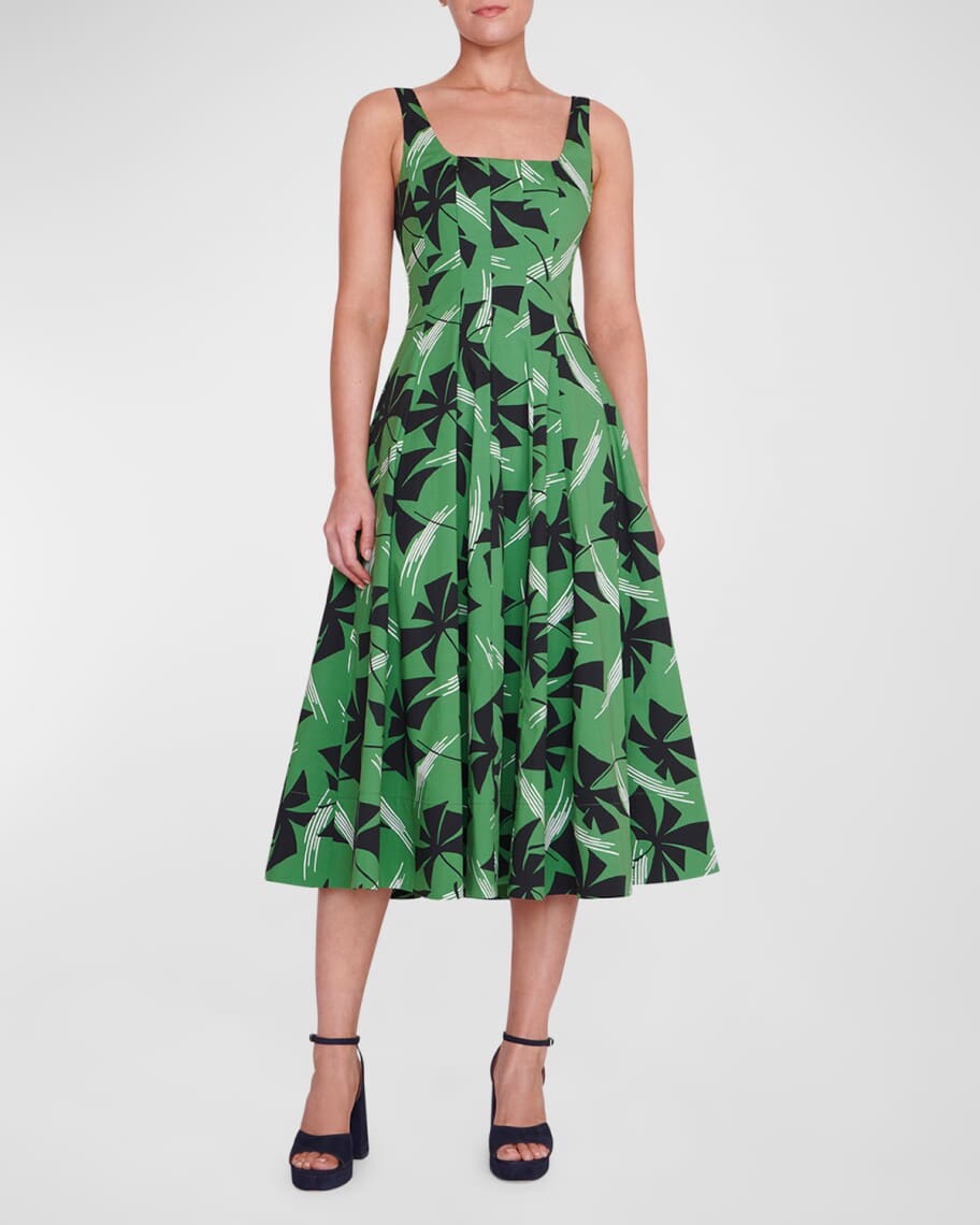 

Платье миди из поплина Wells Toile Staud