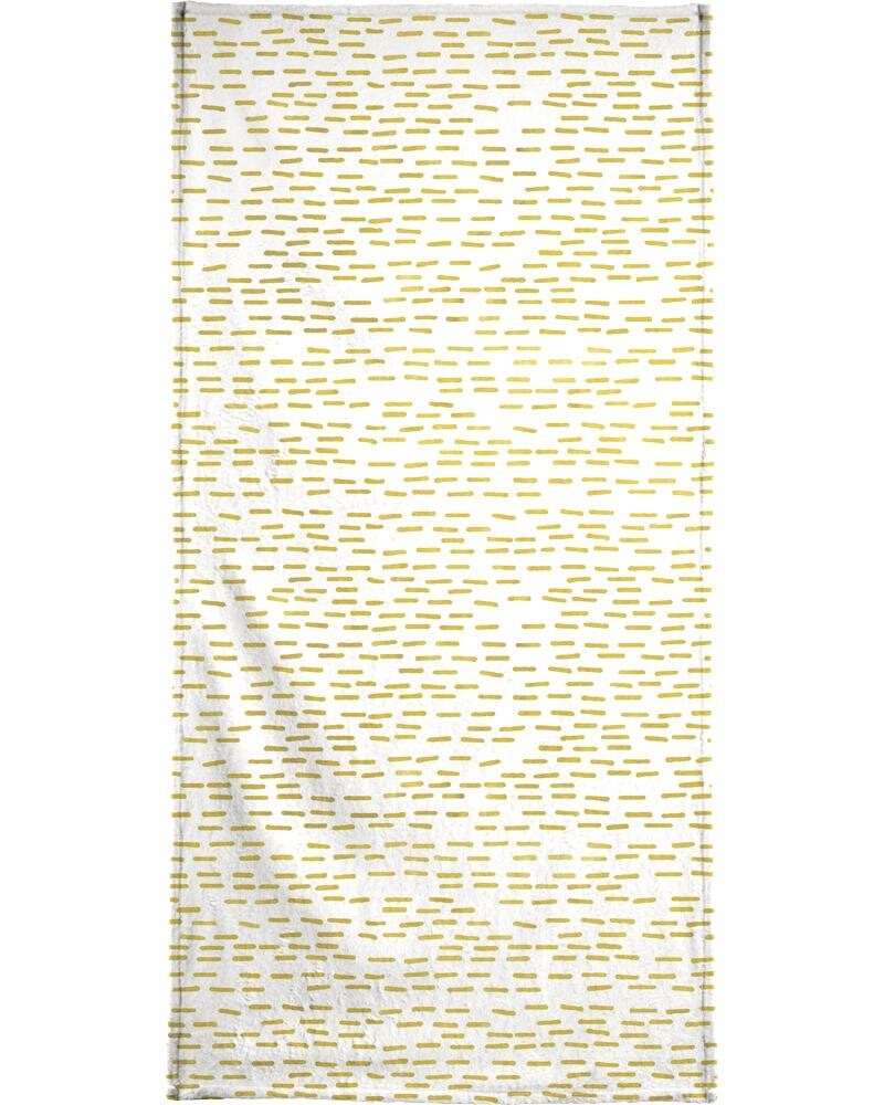 

Полотенце для ванной Juniqe Gold Stripes, желтый