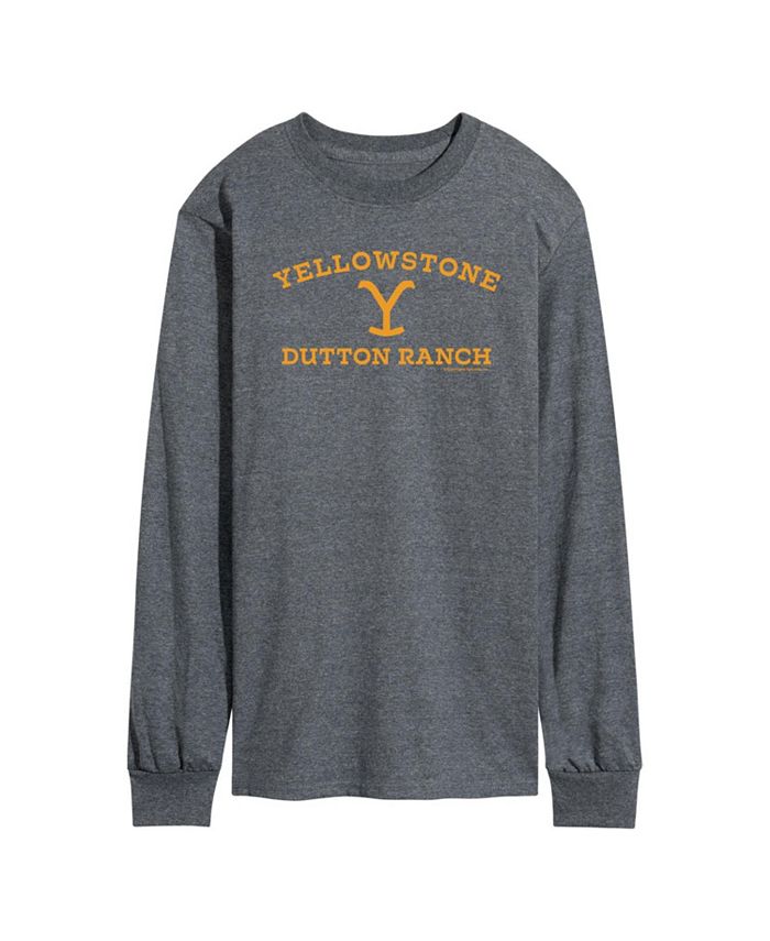 цена Мужская футболка с длинным рукавом Yellowstone Dutton Ranch AIRWAVES, серый
