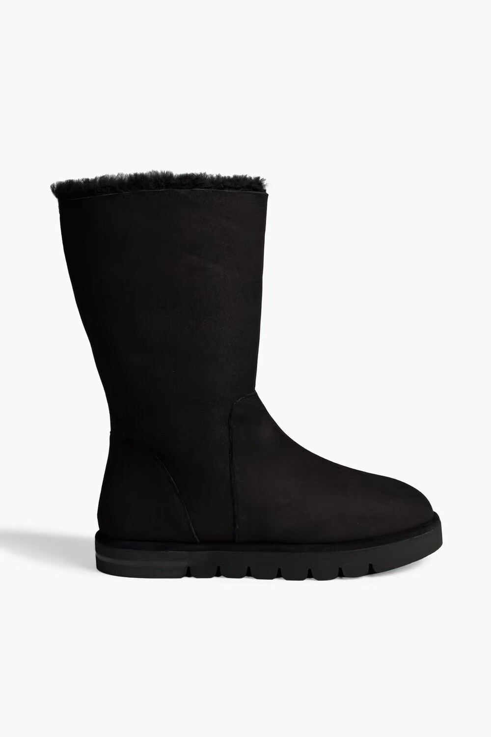 

Уютные сапоги из овчины Stuart Weitzman, черный