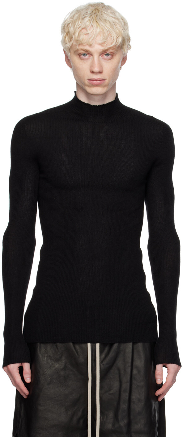 

Черный свитер в рубчик Rick Owens