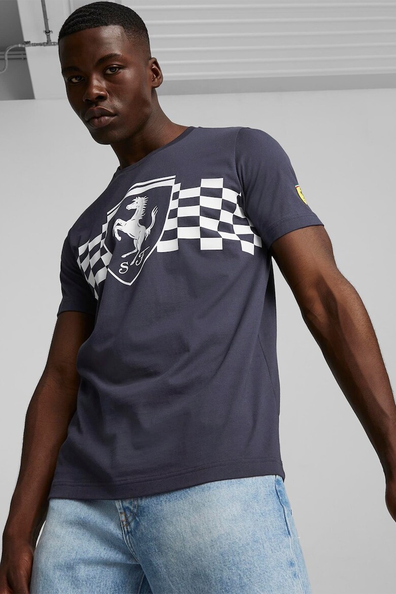 

Футболка Ferrari Race с овальным вырезом и принтом Puma, белый