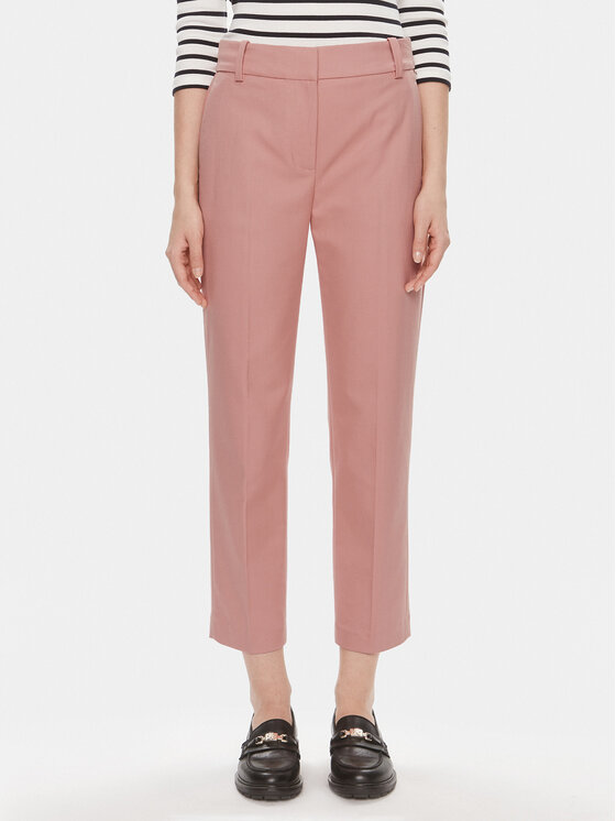 Тканевые брюки прямого кроя Tommy Hilfiger, розовый