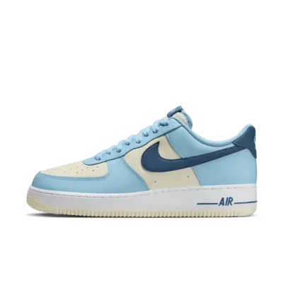 

Кроссовки Nike Air Force 1 '07, цвет Aquarius Blue/Coconut Milk/White/Court Blue