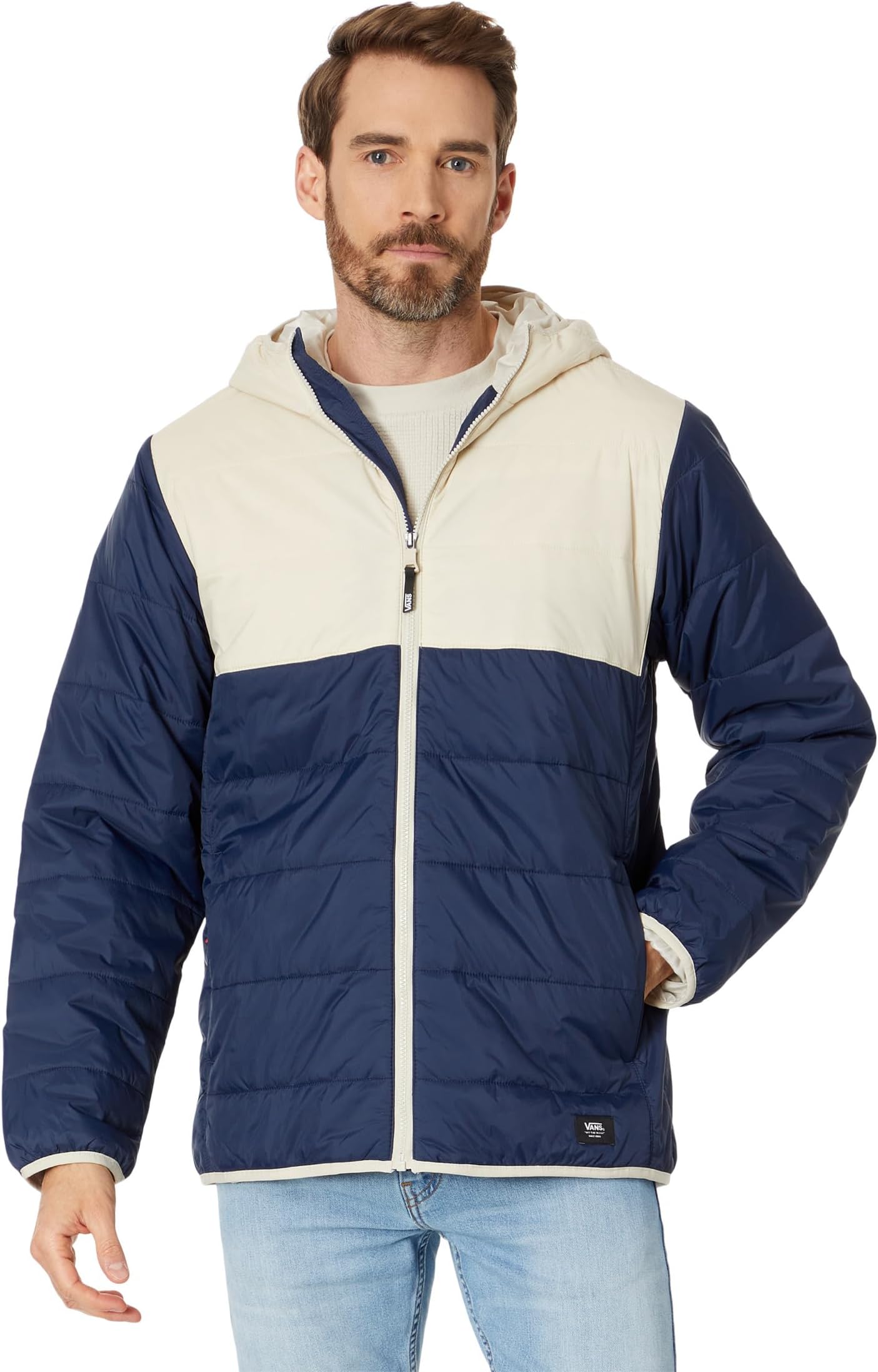 Пуховик Prospect MTE-1 Vans, цвет Oatmeal/Dress Blues куртка vans prospect mte 1 puffer jacket цвет oatmeal dress blues