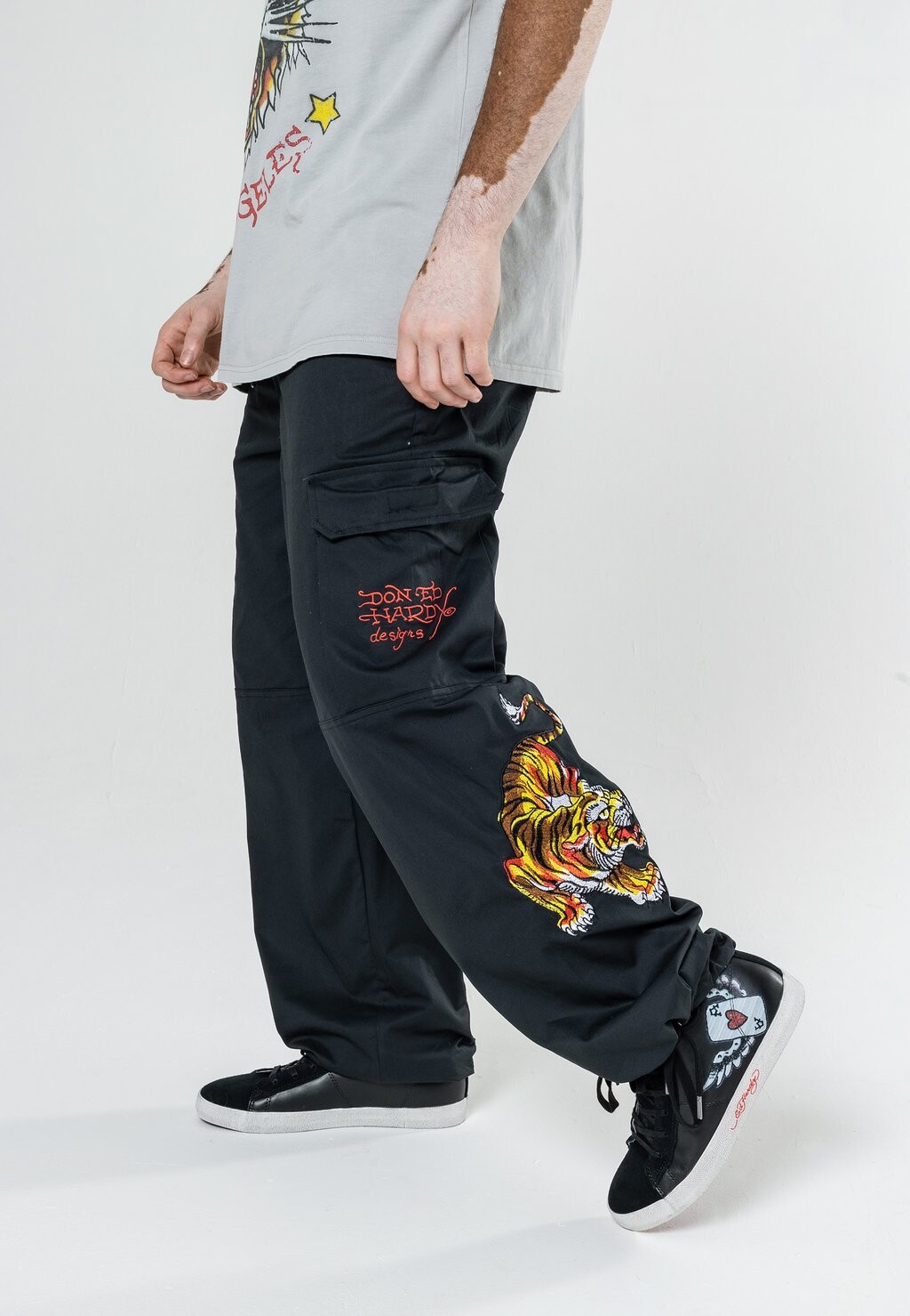 

Брюки карго Double Tiger Ed Hardy, цвет washed black