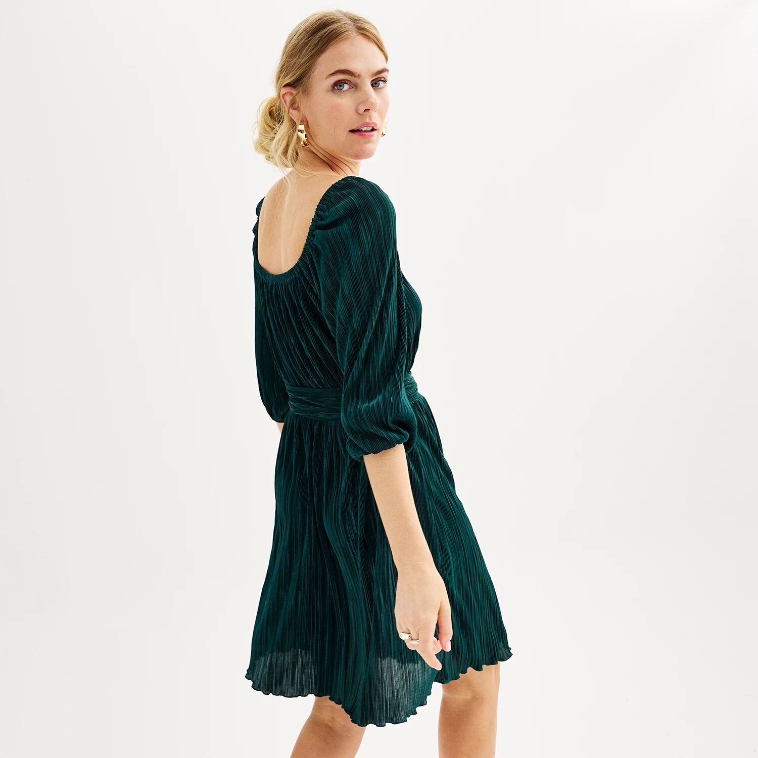 

Женское мини-платье Nine West с пышными рукавами Nine West, черный