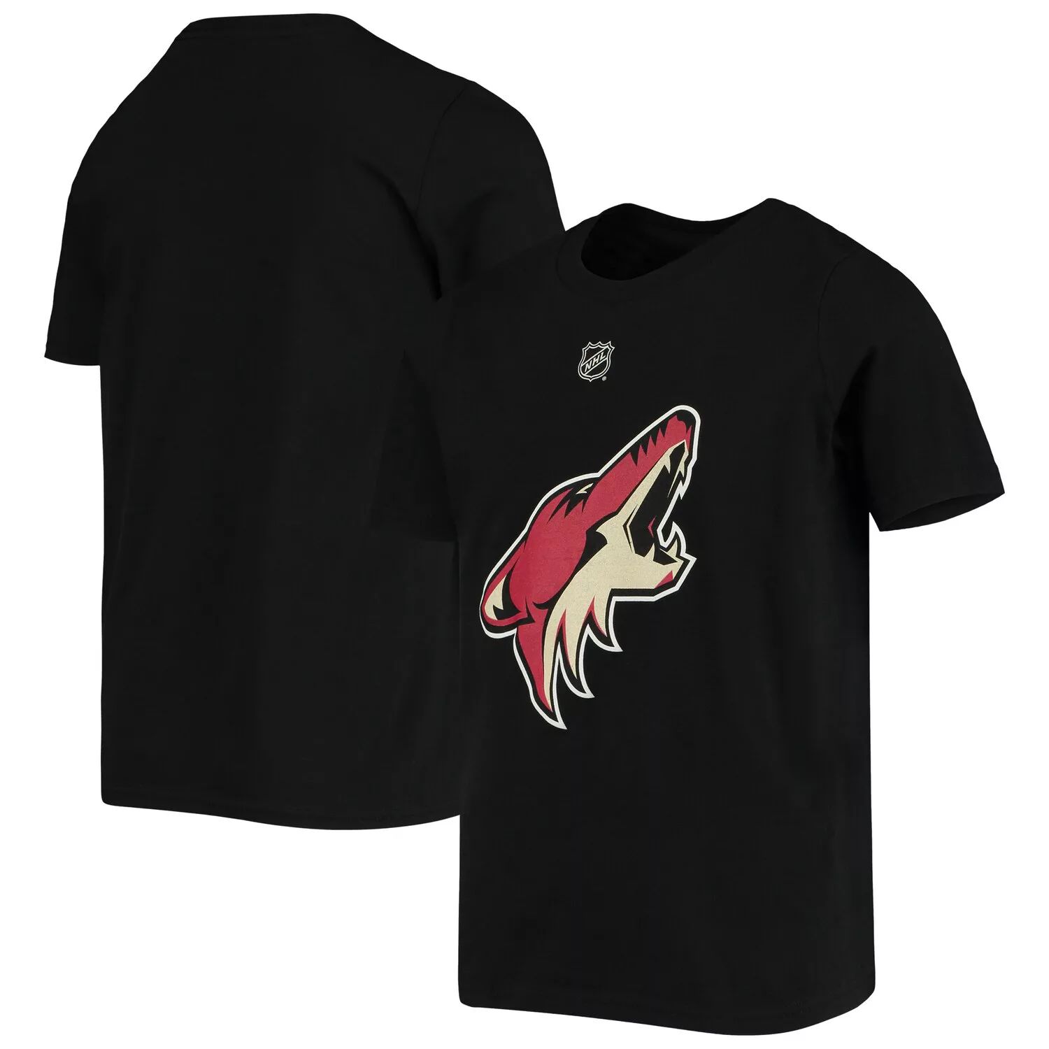 

Черная футболка с логотипом Youth Arizona Coyotes Primary Outerstuff