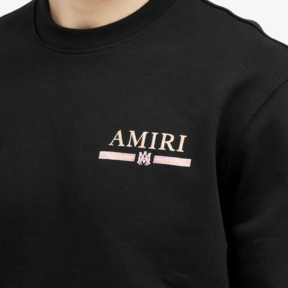 

Толстовка с круглым вырезом Amiri Watercolor Bar, черный