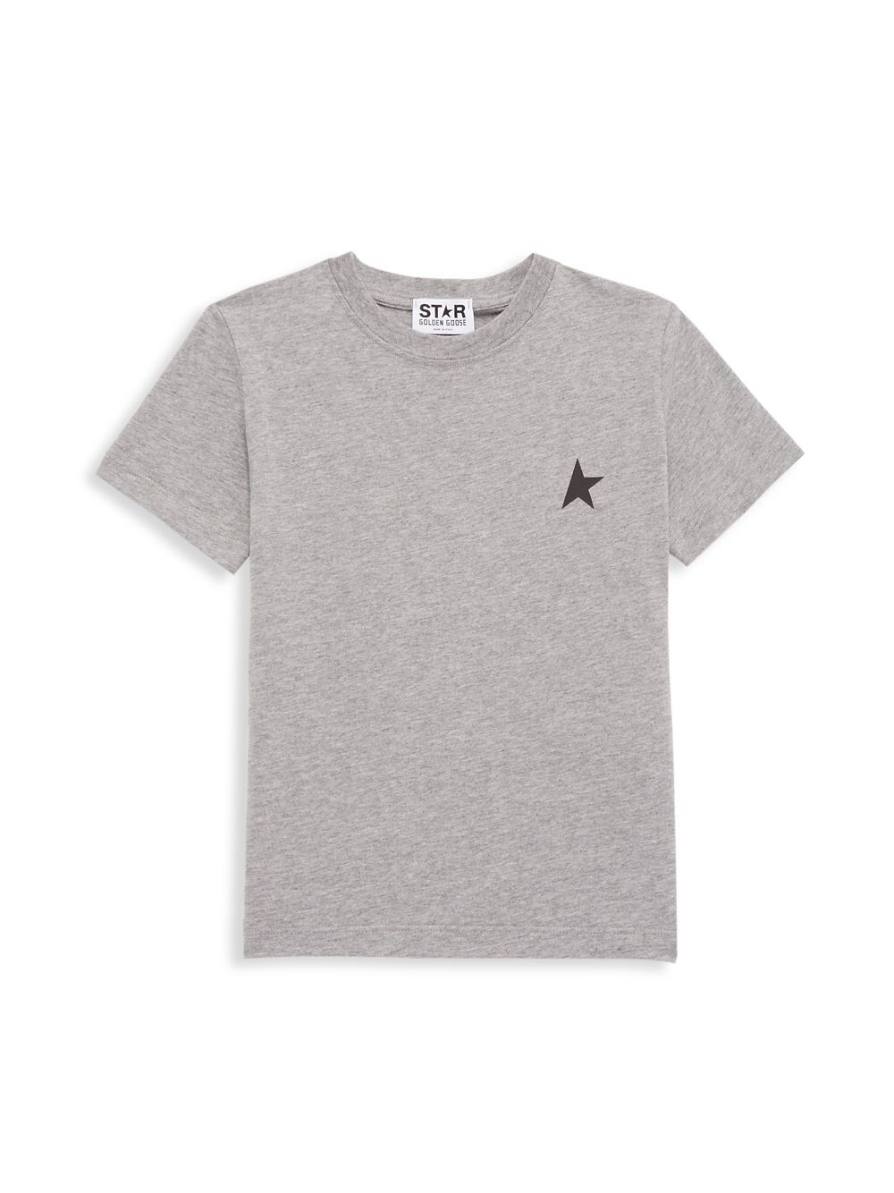 

Футболка с круглым вырезом Little Kid's & Kid's Star Logo Golden Goose, серый