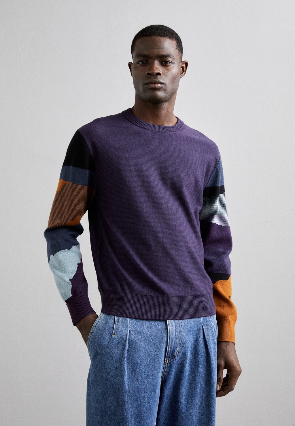 

Вязаный свитер CREW NECK PS Paul Smith, цвет blue