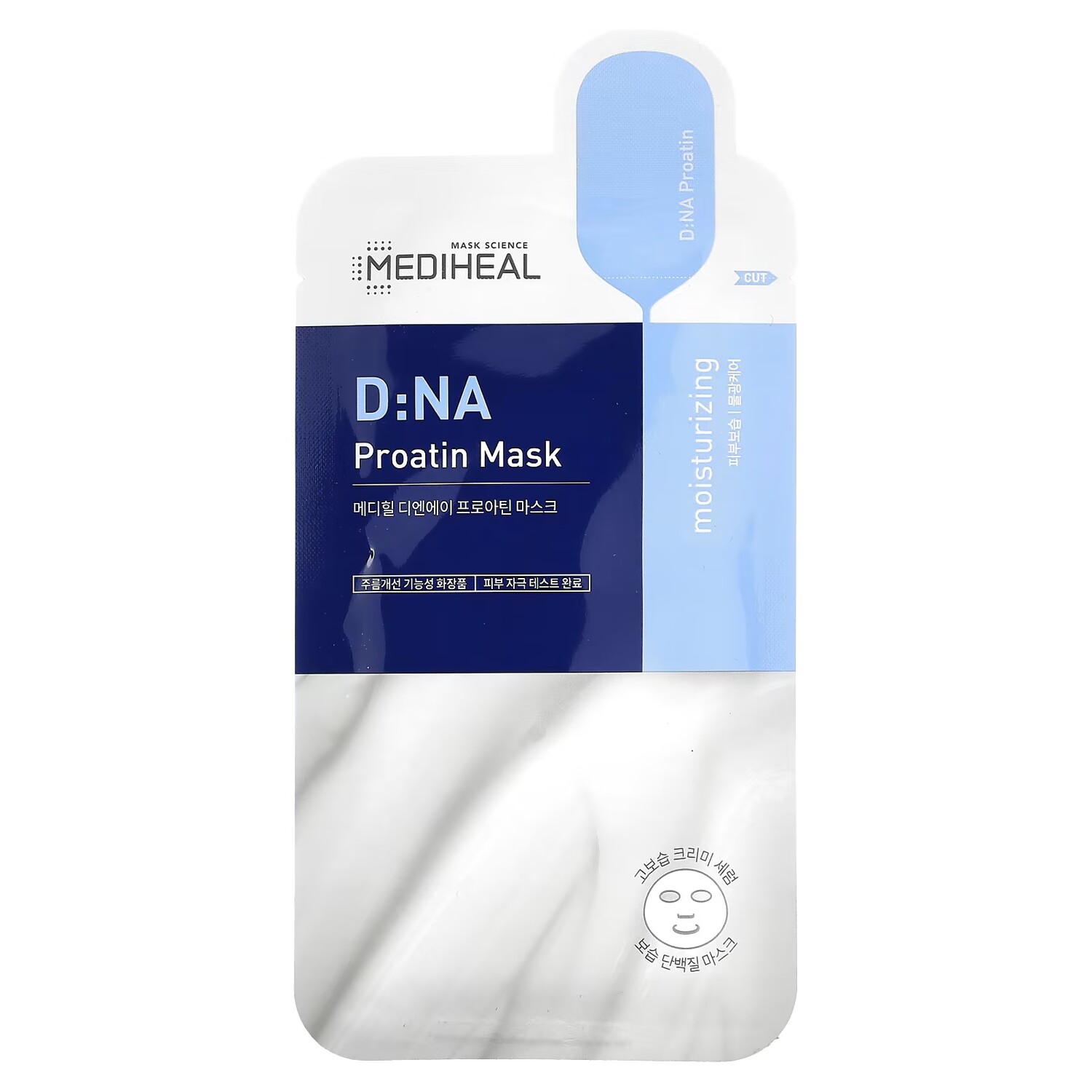 

MEDIHEAL D:NA Проатиновая косметическая маска, 1 лист, 0,81 жидк. унции (25 мл)
