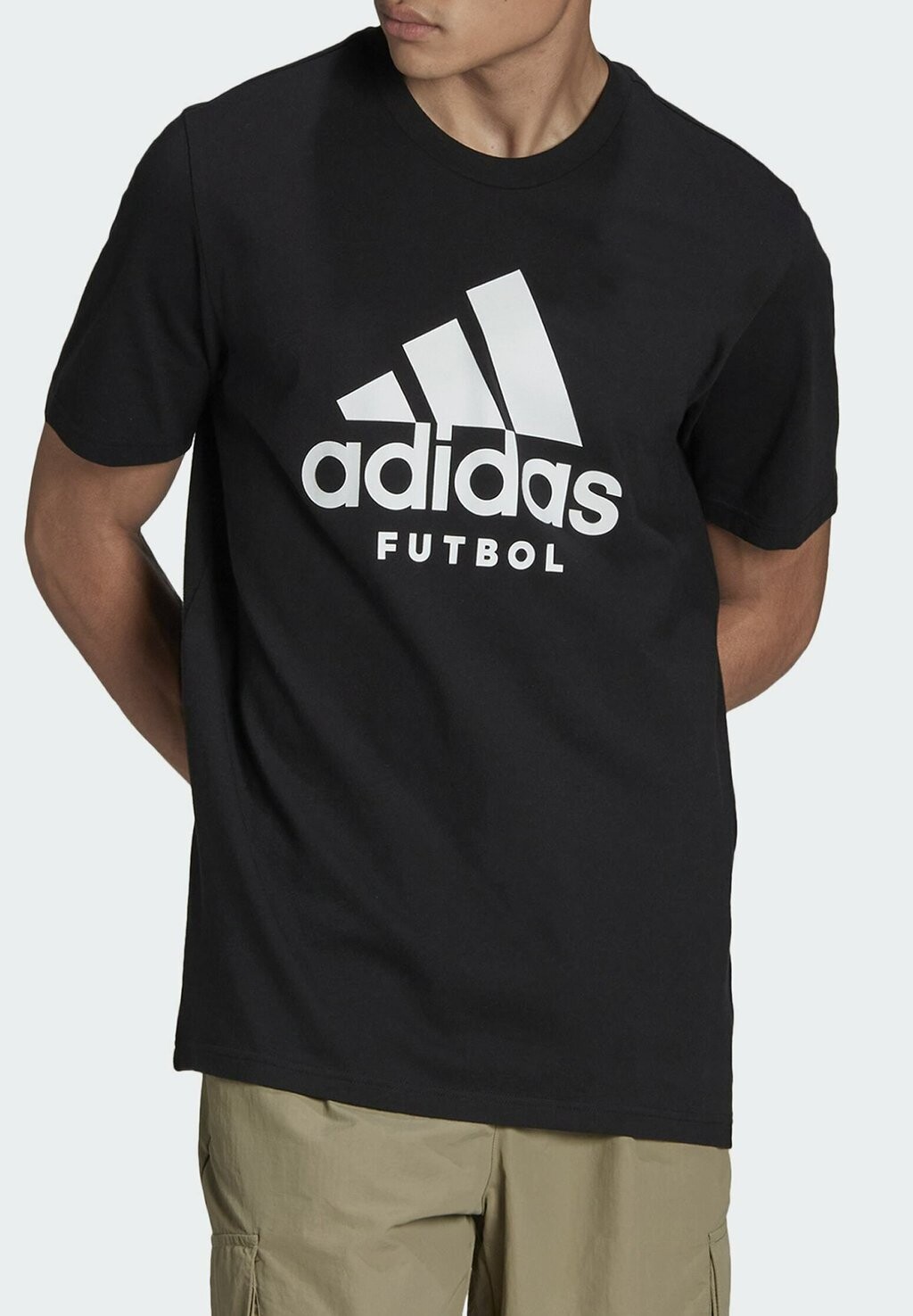 

Футболка с принтом Adidas, черный