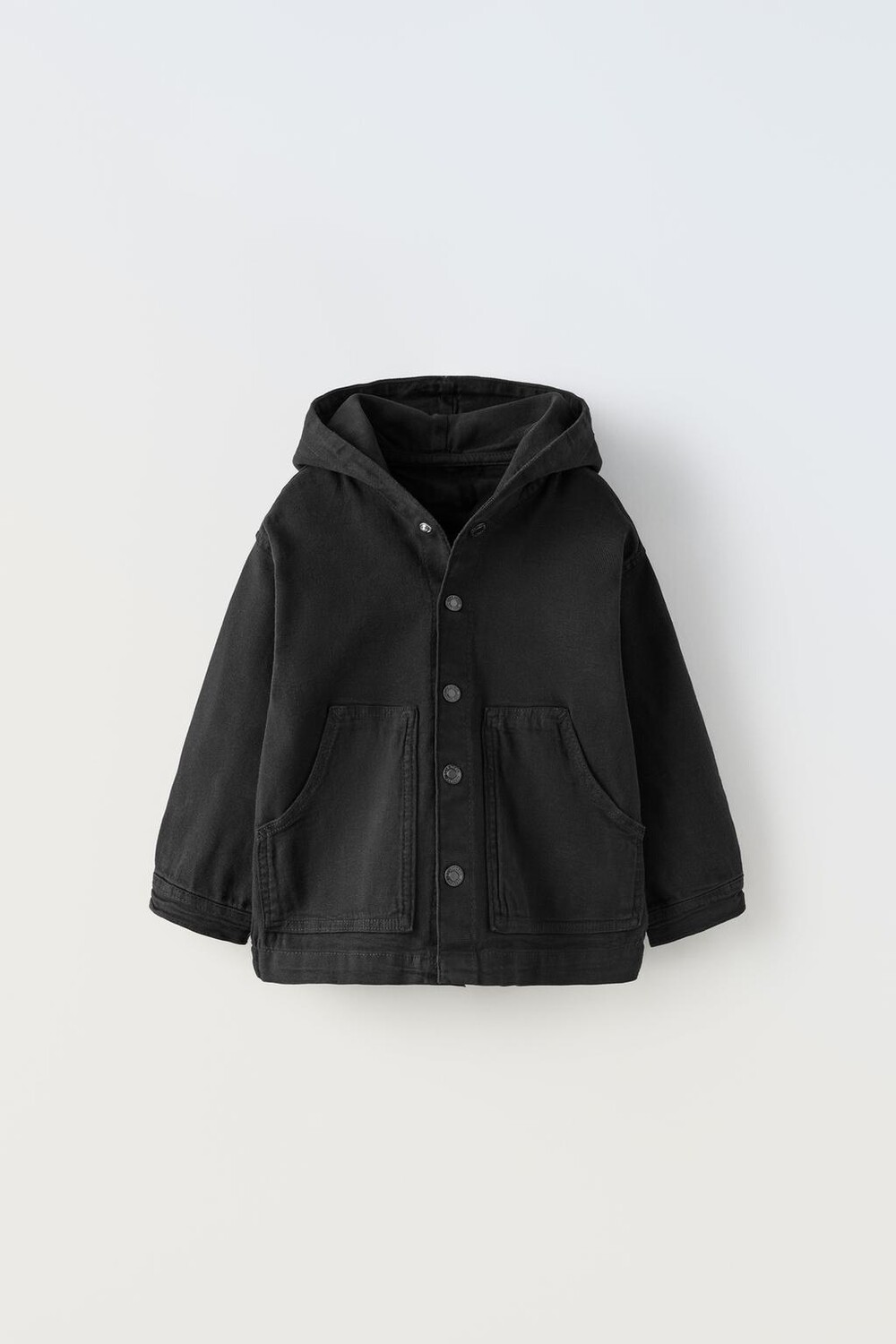 

Рубашка из капюшона ZARA, черный