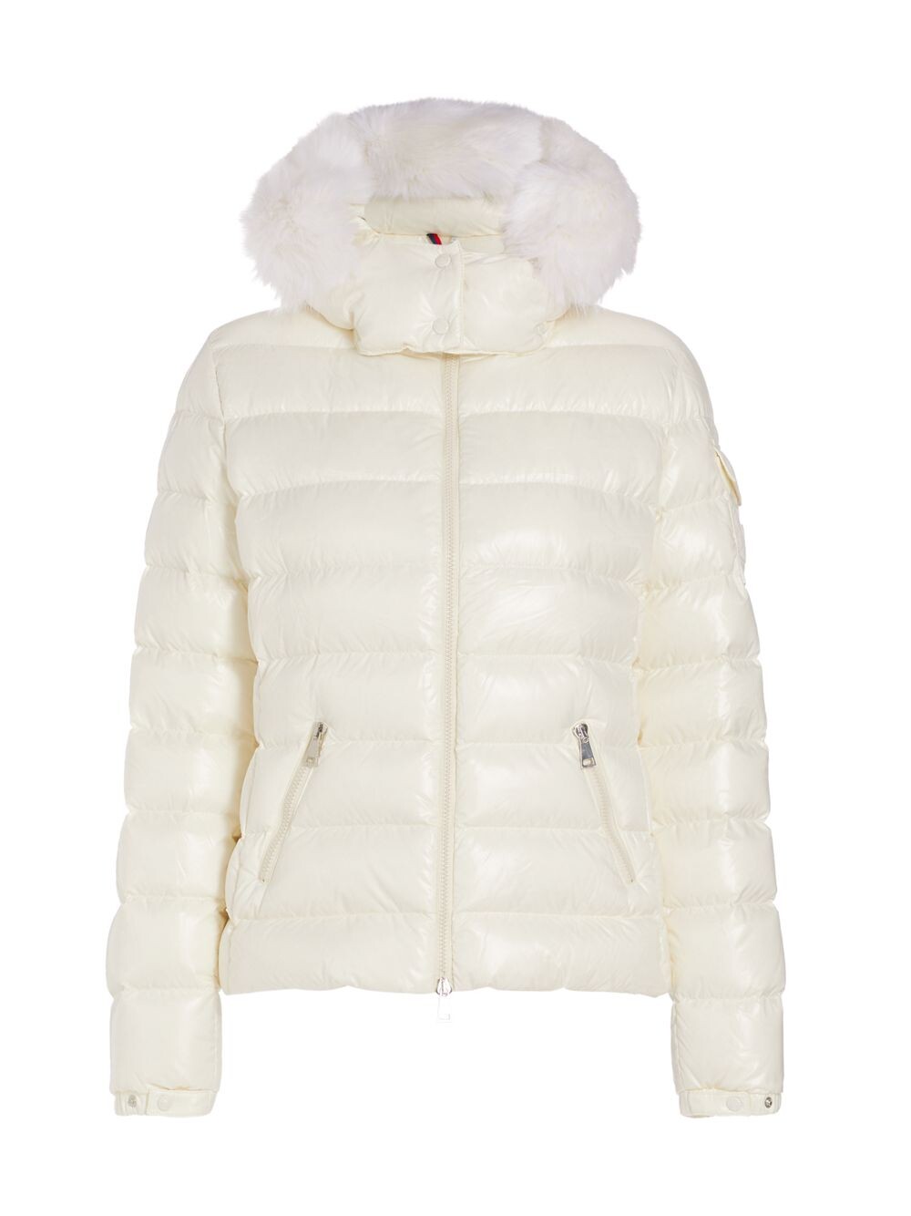 

Пуховая куртка Badyf с отделкой из искусственного меха Moncler, белый