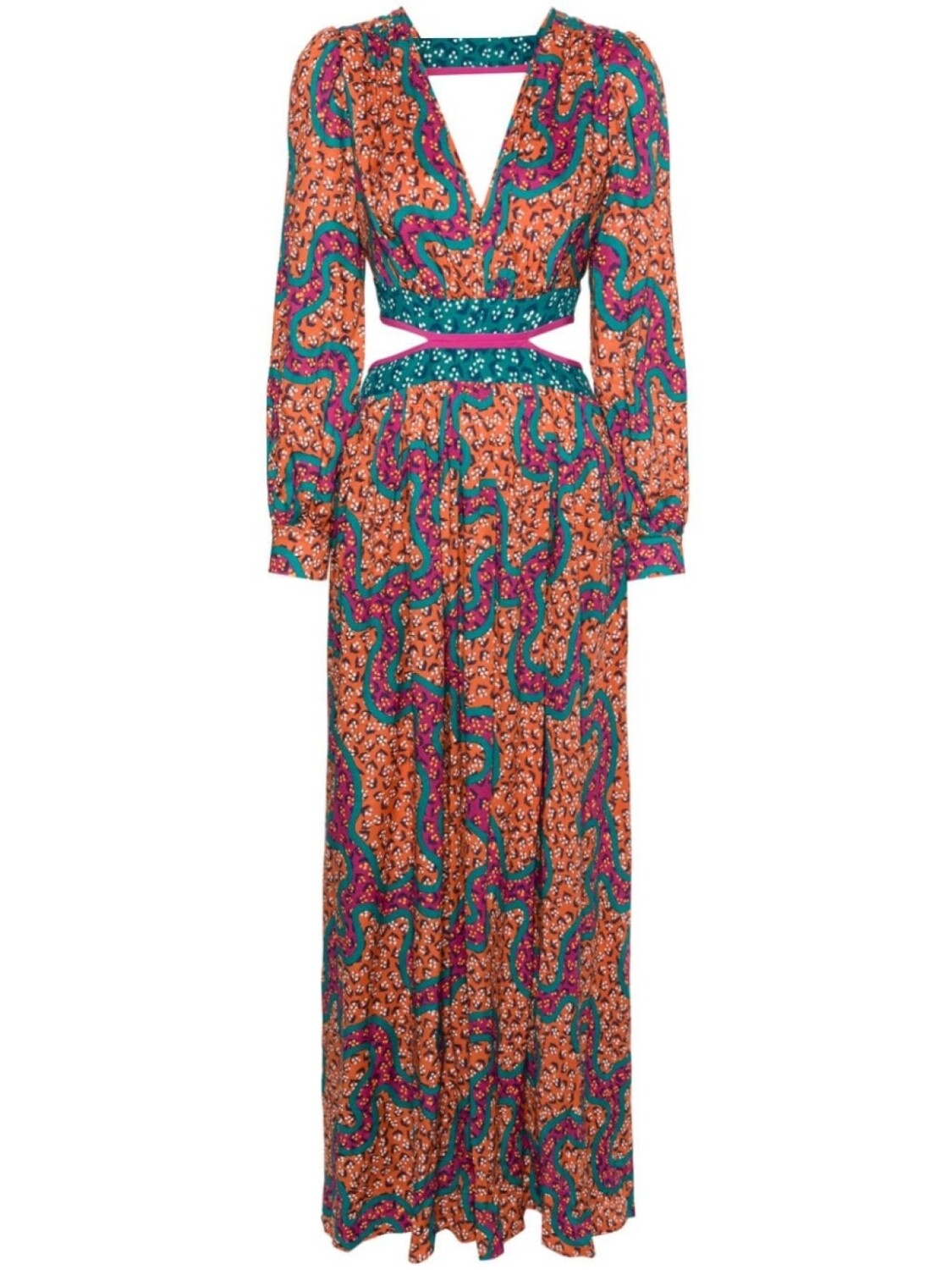 

Diane Von Furstenberg платье макси Jenifer, оранжевый
