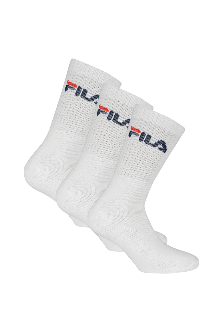 Длинные носки с рисунком - 3 пары Fila, белый