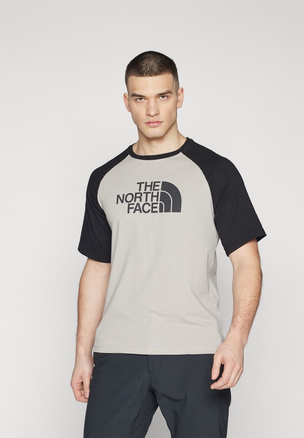 

Футболка с принтом RAGLAN EASY TEE The North Face, цвет gravel grey