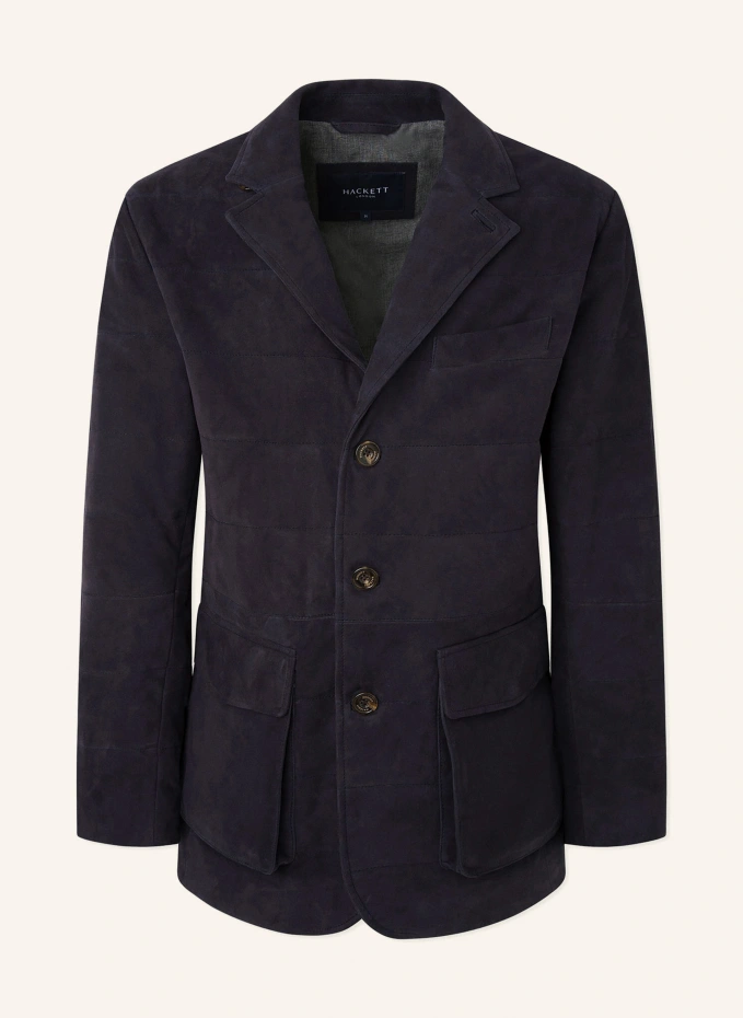 

Блейзер замшевый пиджак Hackett London, синий