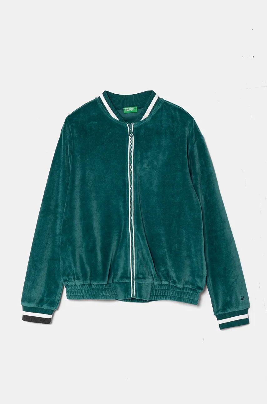 

Бархатная толстовка для детей United Colors of Benetton, зеленый