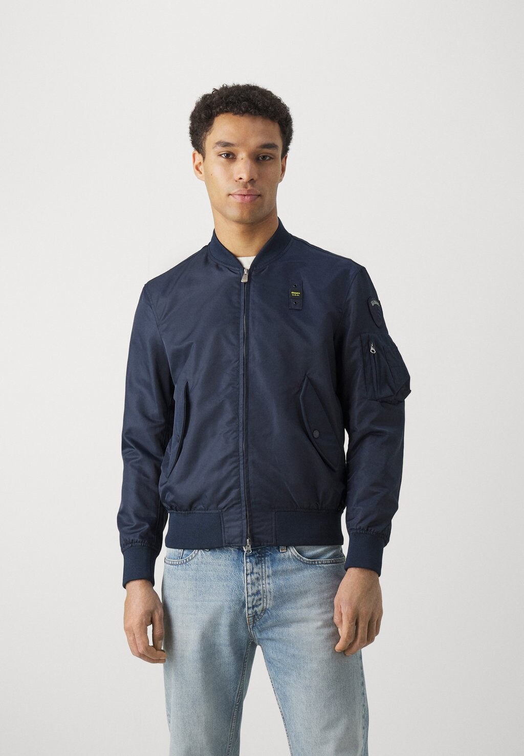 

Куртка-бомбер Military Neopren In Tone Blauer, синий