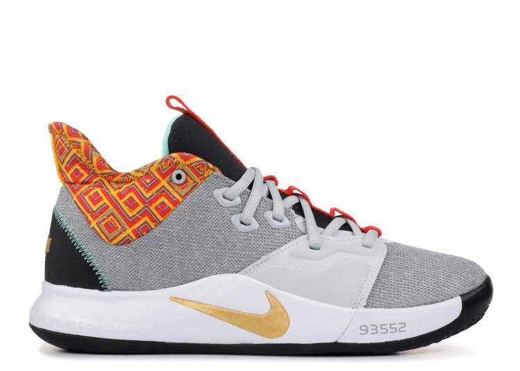 

Кроссовки Nike PG 3 'BLACK HISTORY MONTH', платиновый, Серый
