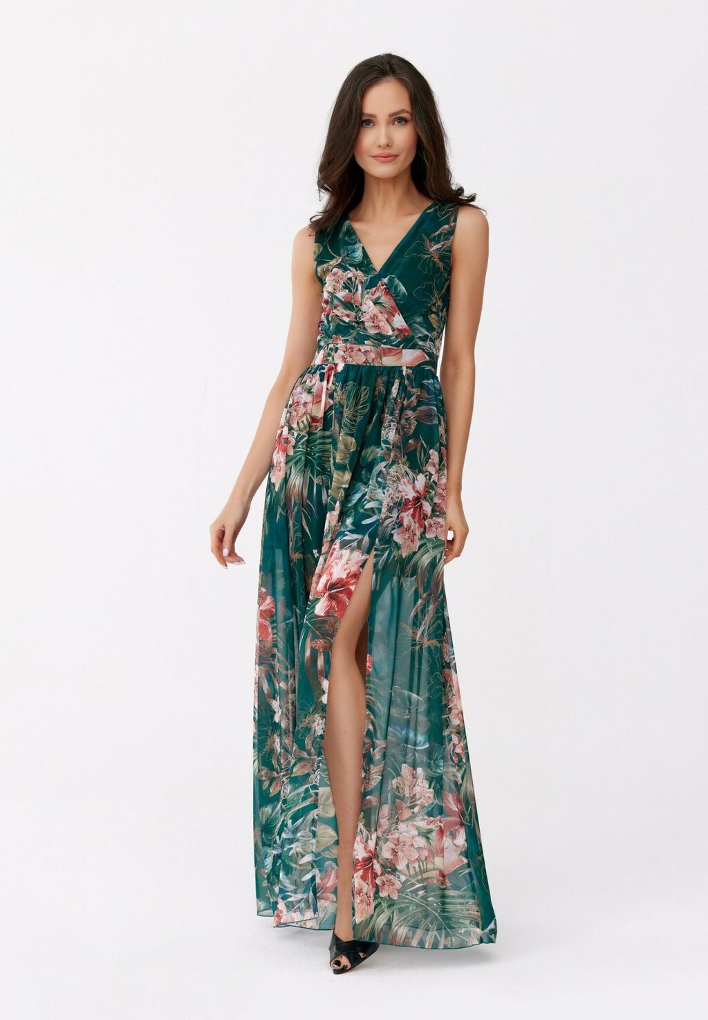 

Длинное платье Roco Fashion, мультиколор