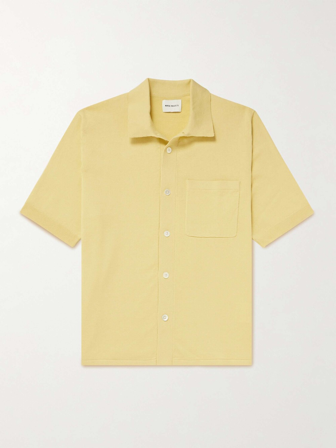 

Трикотажная рубашка Rollo из смеси льна и хлопка NORSE PROJECTS, желтый