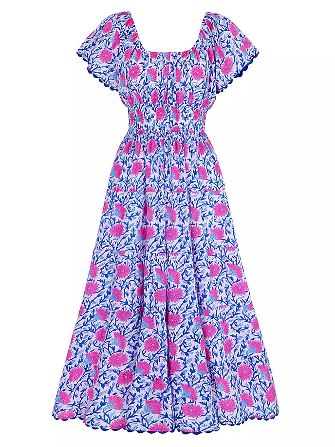 

Испанское платье ра-ра Pink City Prints, цвет neon camelia