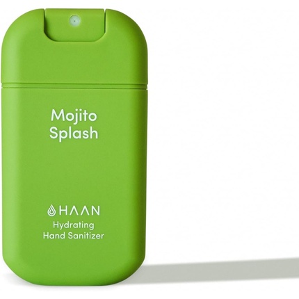 HAAN Увлажняющее дезинфицирующее средство для рук спрей, 30 мл, многоразовый дозатор, аромат Mojito Splash