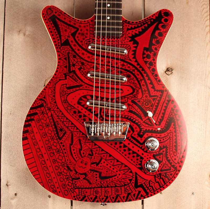 

Электрогитара Danelectro 59 Triple Divine Custom Art Guitar one off