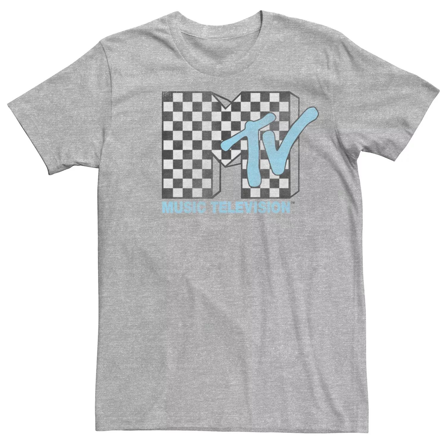 цена Мужская футболка с коротким рукавом и клетчатым логотипом MTV Vintage Licensed Character