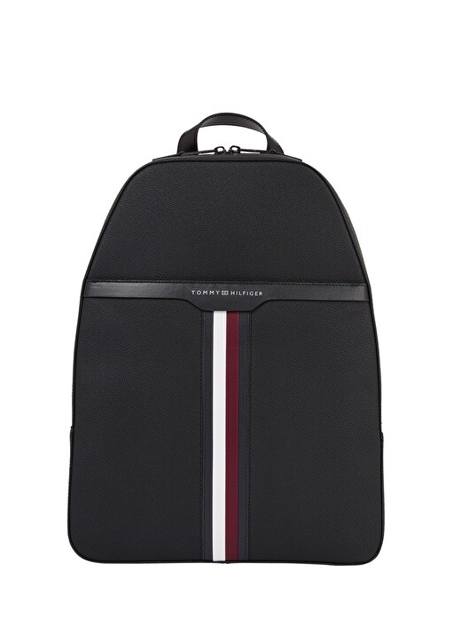 

Черный мужской рюкзак из холста с покрытием Tommy Hilfiger