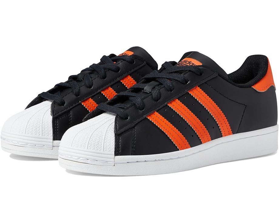 Кроссовки Adidas Superstar, цвет Black/Semi Impact Orange/White