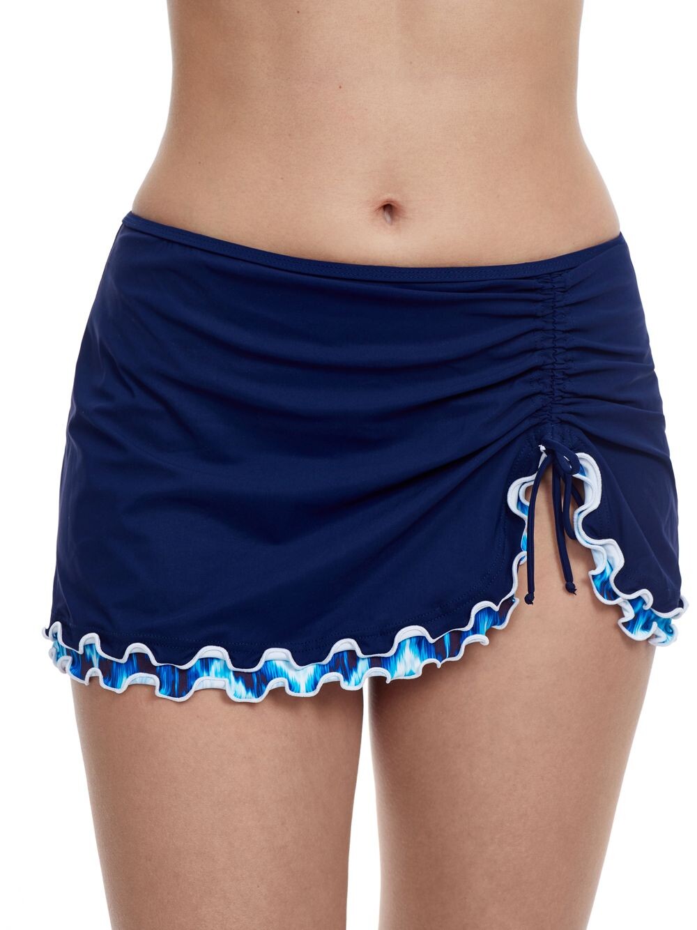 

Плавки бикини с юбкой цвета Ocean Blues Gottex Swimwear, нави, Синий