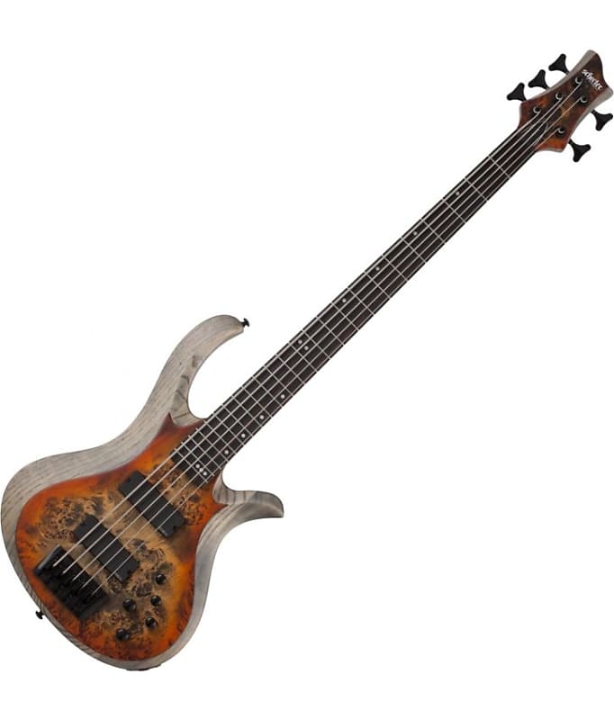Басс гитара Schecter RIOT-5 Electric Bass in Satin Inferno Burst