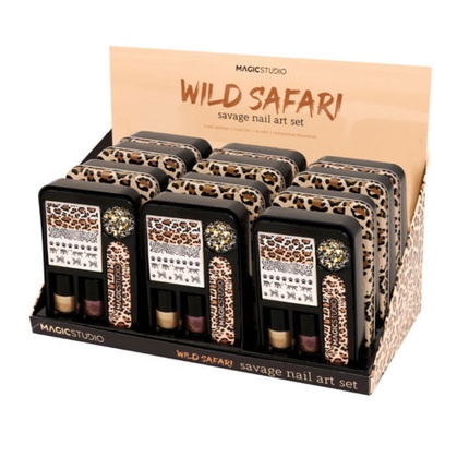 Набор для дизайна ногтей Make-Up Wild Safari Savage, 6 предметов, Magic Studio фотографии
